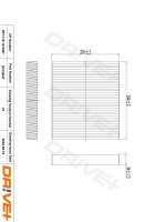 DR!VE+ DP1110.12.0047 Filter, Innenraumluft