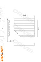 DR!VE+ DP1110.12.0058 Filter, Innenraumluft