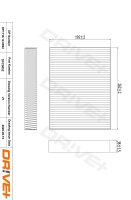 DR!VE+ DP1110.12.0092 Filter, Innenraumluft