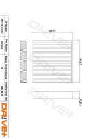 DR!VE+ DP1110.12.0107 Filter, Innenraumluft