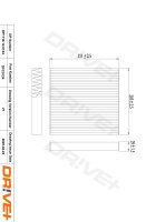 DR!VE+ DP1110.12.0124 Filter, Innenraumluft