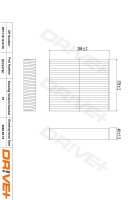 DR!VE+ DP1110.12.0176 Filter, Innenraumluft