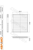 DR!VE+ DP1110.12.0179 Filter, Innenraumluft