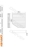 DR!VE+ DP1110.12.0188 Filter, Innenraumluft