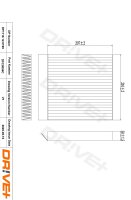 DR!VE+ DP1110.12.0199 Filter, Innenraumluft