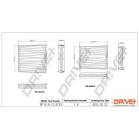 DR!VE+ DP1110.12.0215 Filter, Innenraumluft