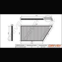DR!VE+ DP1110.12.0285 Filter, Innenraumluft