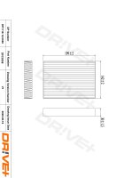 DR!VE+ DP1110.12.0358 Filter, Innenraumluft
