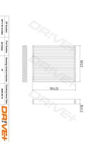 DR!VE+ DP1110.12.0362 Filter, Innenraumluft