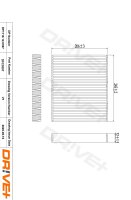 DR!VE+ DP1110.12.0397 Filter, Innenraumluft