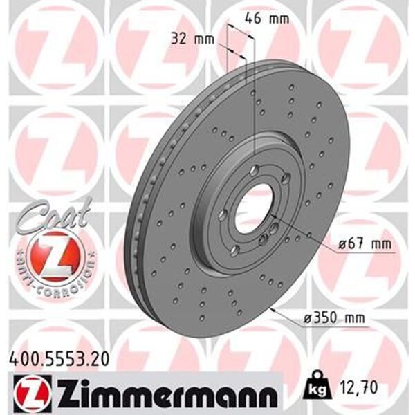 ZIMMERMANN 400.5553.20 Bremsscheibe