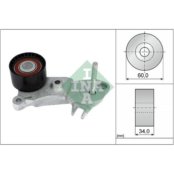 Schaeffler INA 532 0999 10 Umlenk-/Führungsrolle, Zahnriemen