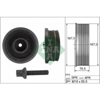 Schaeffler INA 544 0082 20 Riemenscheibe, Kurbelwelle