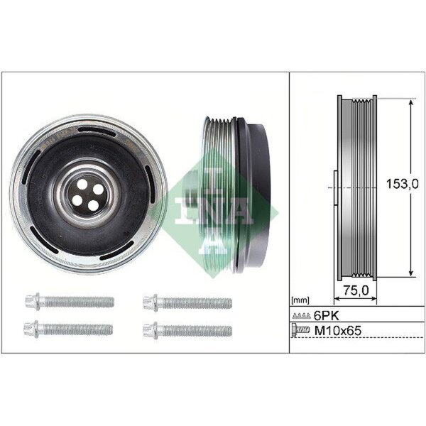 Schaeffler INA 544 0169 20 Riemenscheibe, Kurbelwelle
