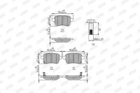 JURID 573689J Bremsbelagsatz, Scheibenbremse