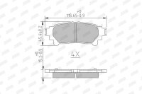JURID 572656J Bremsbelagsatz, Scheibenbremse