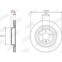 JURID 563250JC-1 Bremsscheibe