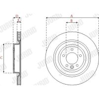 JURID 563250JC-1 Bremsscheibe