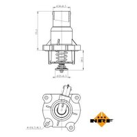 NRF 725030 Thermostat, Kühlmittel