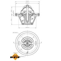 NRF 725066 Thermostat, Kühlmittel