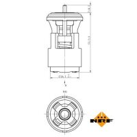 NRF 725133 Thermostat, Kühlmittel