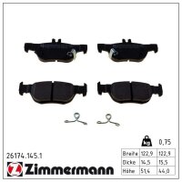 ZIMMERMANN 26174.145.1 Bremsbelagsatz, Scheibenbremse