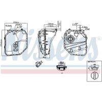 NISSENS 996154 Ausgleichsbehälter, Kühlmittel