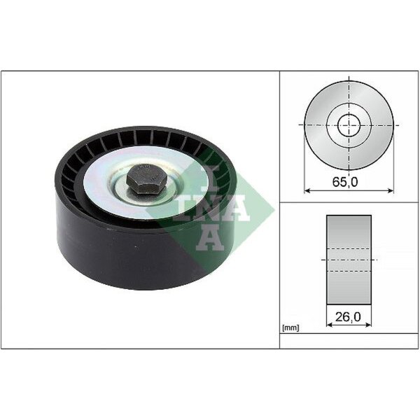 Schaeffler INA 532 0916 10 Umlenk-/Führungsrolle, Keilrippenriemen