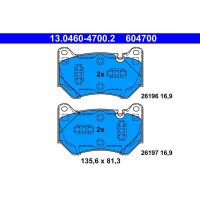 ATE 13.0460-4700.2 Bremsbelagsatz, Scheibenbremse