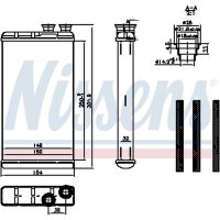 NISSENS 727210 Wärmetauscher, Innenraumheizung
