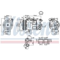 NISSENS 890802 Kompressor, Klimaanlage