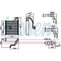 NISSENS 92363 Verdampfer, Klimaanlage