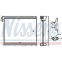 NISSENS 92365 Verdampfer, Klimaanlage