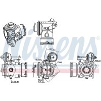 NISSENS 98346 AGR-Ventil