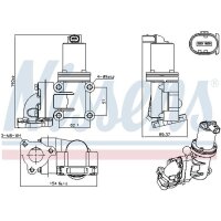 NISSENS 98355 AGR-Ventil
