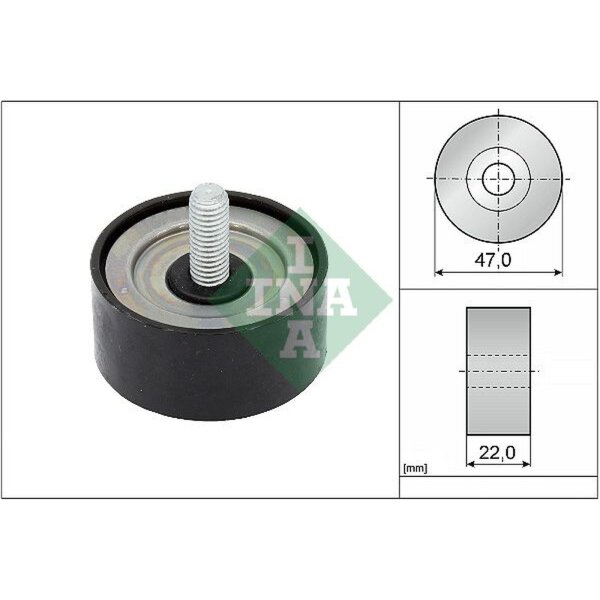 Schaeffler INA 532 1001 10 Umlenk-/Führungsrolle, Keilrippenriemen