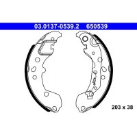 ATE 03.0137-0539.2 Bremsbackensatz