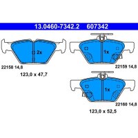 ATE 13.0460-7342.2 Bremsbelagsatz, Scheibenbremse