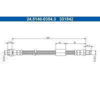 ATE 24.5140-0354.3 Bremsschlauch