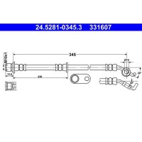 ATE 24.5281-0345.3 Bremsschlauch