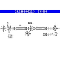 ATE 24.5293-0625.3 Bremsschlauch