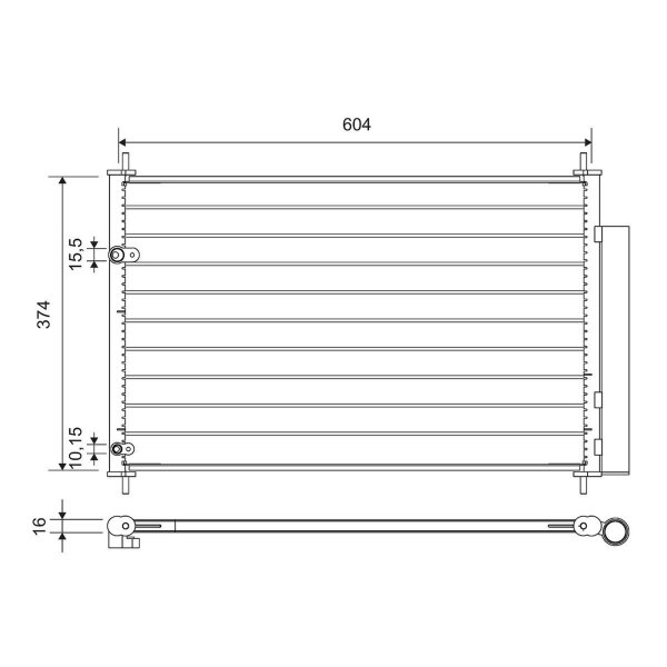 VALEO 812654 Kondensator, Klimaanlage