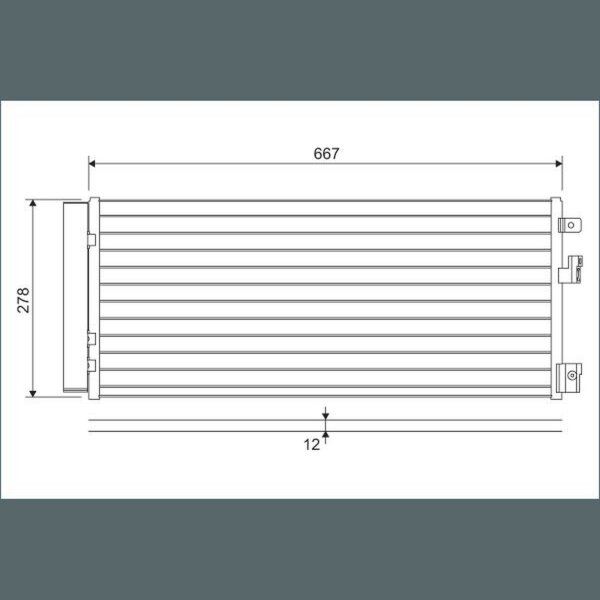 VALEO 822574 Kondensator, Klimaanlage