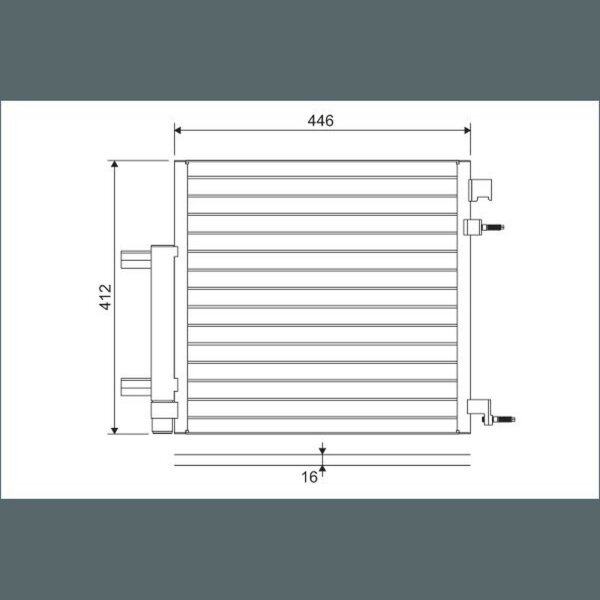 VALEO 822578 Kondensator, Klimaanlage