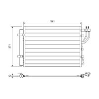 VALEO 822582 Kondensator, Klimaanlage