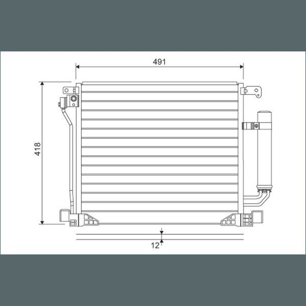 VALEO 822587 Kondensator, Klimaanlage