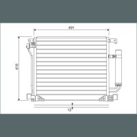 VALEO 822587 Kondensator, Klimaanlage