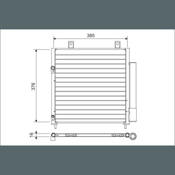 VALEO 822600 Kondensator, Klimaanlage