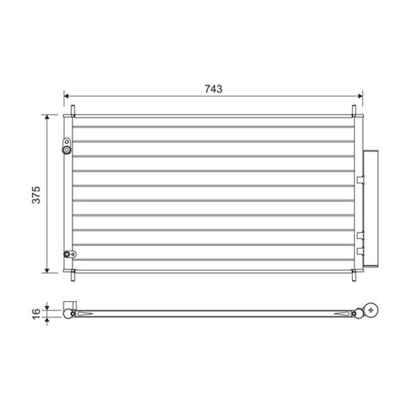 VALEO 822606 Kondensator, Klimaanlage