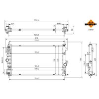 NRF 50047 Kühler, Motorkühlung